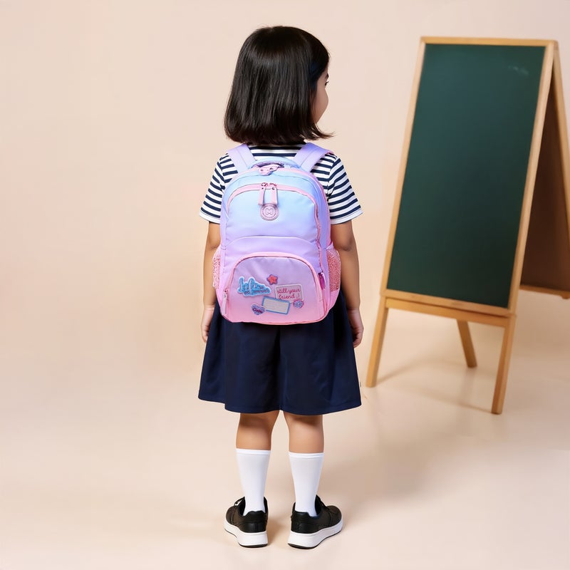 MARSHMALLOW Backpack-Gossip-2 Cmprt-Girls- (Polyester) Pink \ 33X43X16 - Image 3